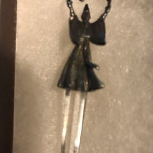 Sterling silver wizard with quartz